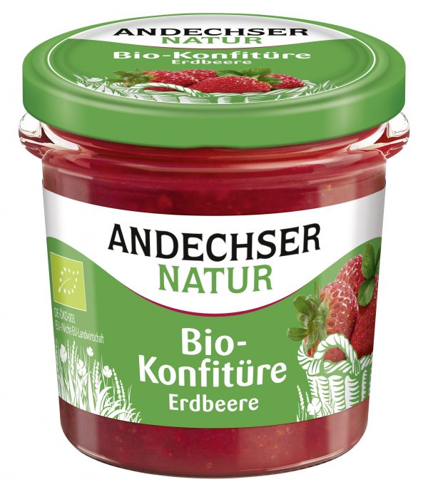 4002575627411 Andechser Natur Bio-Konfitüre 200g, Erdbeere